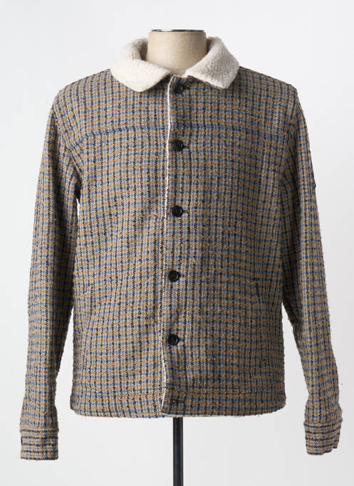 Blouson finition intérieure doublure polaire marron DSTREZZED homme