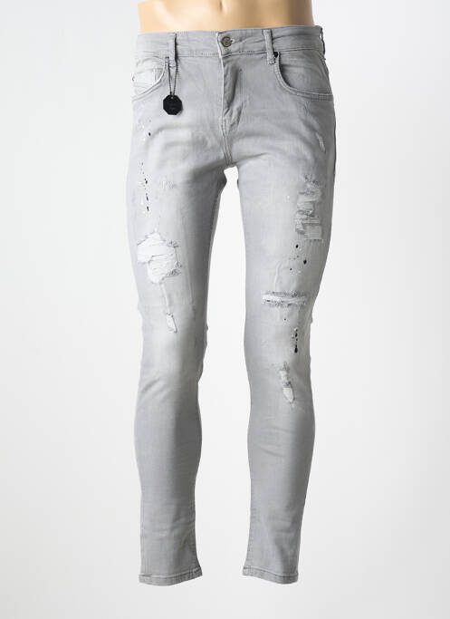 Jeans coupe slim stretch taille normale gris PROJECT X PARIS homme