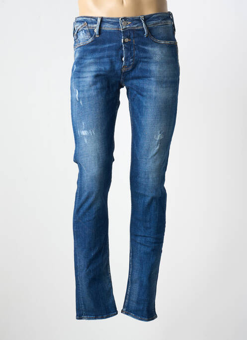 Jeans coupe slim fermeture boutonnée sur le devant taille normale bleu LE TEMPS DES CERISES homme