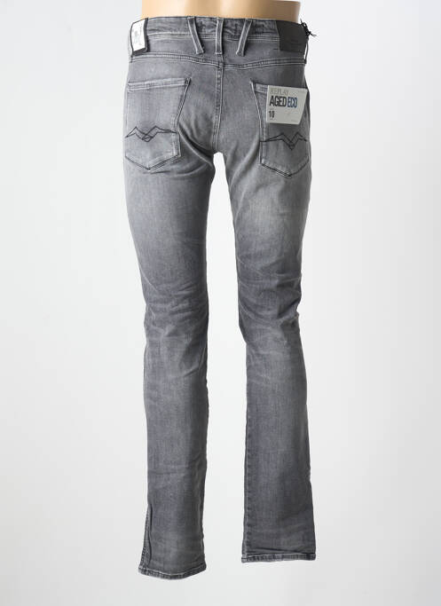 Jeans coupe slim stretch taille normale gris REPLAY homme