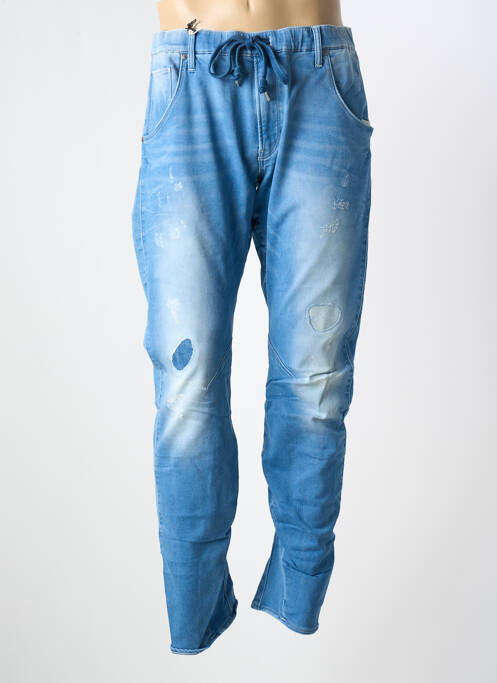 Jeans coupe droite stretch taille normale bleu G STAR homme