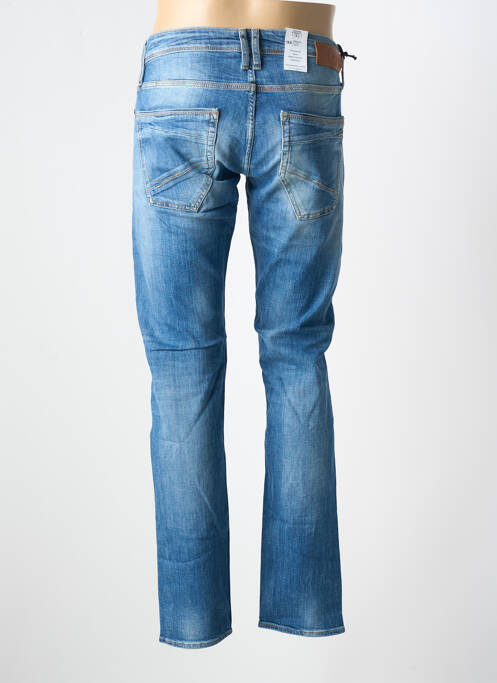 Jeans coupe droite fermeture boutonnée sur le devant taille normale bleu LE TEMPS DES CERISES homme