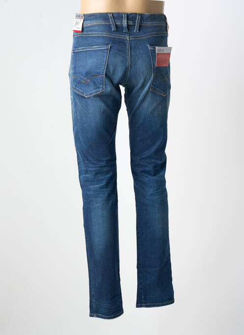 Jeans coupe slim stretch taille normale bleu REPLAY homme