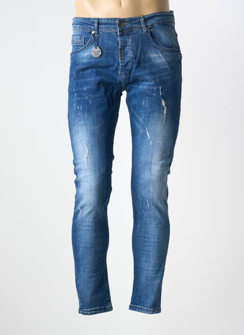 Jeans coupe slim fermeture boutonnée sur le devant taille normale bleu PROJECT X PARIS homme
