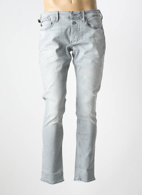 Jeans coupe slim fermeture boutonnée sur le devant taille normale gris LE TEMPS DES CERISES homme