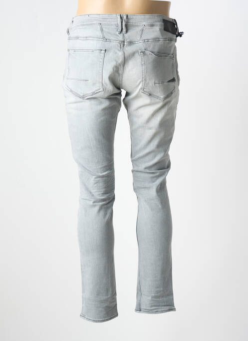 Jeans coupe slim fermeture boutonnée sur le devant taille normale gris LE TEMPS DES CERISES homme
