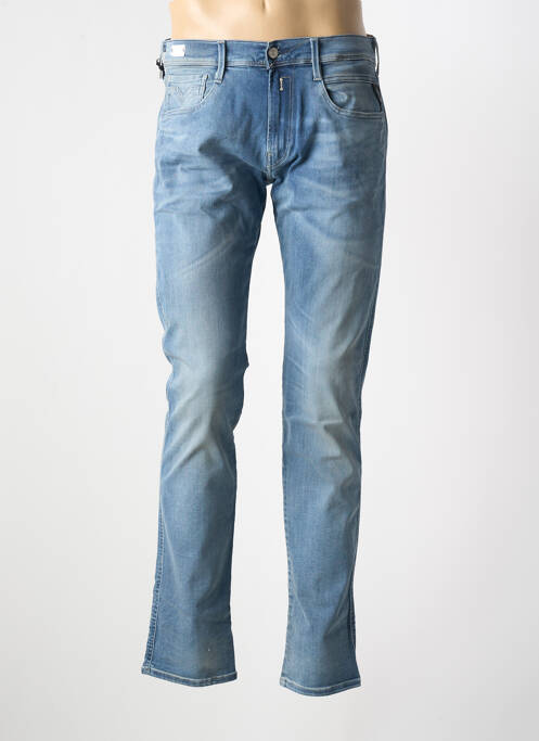 Jeans coupe droite stretch taille normale bleu REPLAY homme