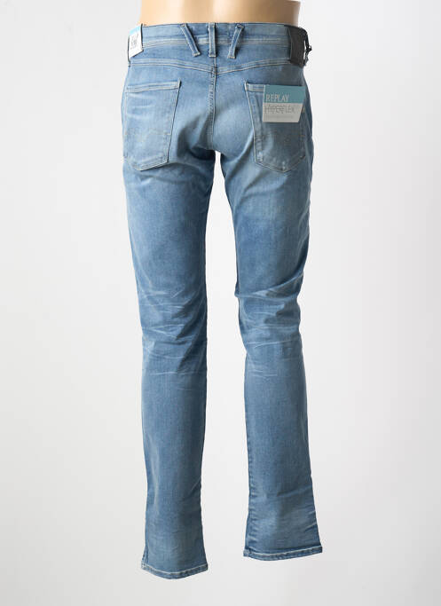 Jeans coupe droite stretch taille normale bleu REPLAY homme