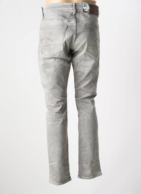 Jeans coupe droite tissage toile taille normale gris G STAR homme