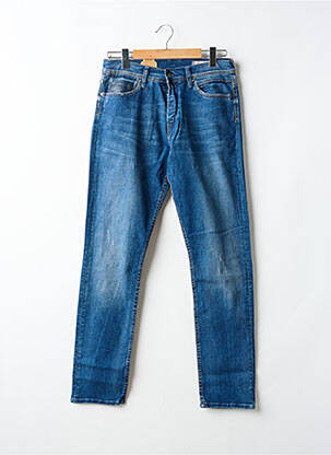 Jeans coupe slim fermeture boutonnée sur le devant taille normale bleu KAPORAL homme