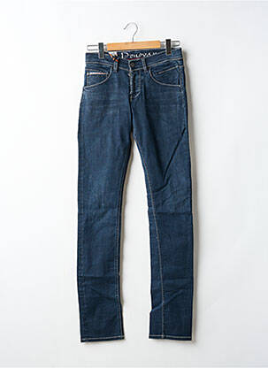 Jeans coupe slim fermeture boutonnée sur le devant taille normale bleu DONOVAN homme
