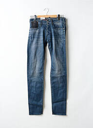 Jeans coupe slim fermeture boutonnée sur le devant taille normale bleu LE TEMPS DES CERISES homme