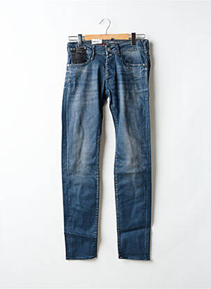 Jeans coupe slim fermeture boutonnée sur le devant taille normale bleu LE TEMPS DES CERISES homme