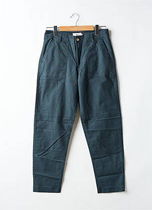 Jeans coupe droite fermeture zippée sous rabat boutonné taille normale vert MINIMUM homme
