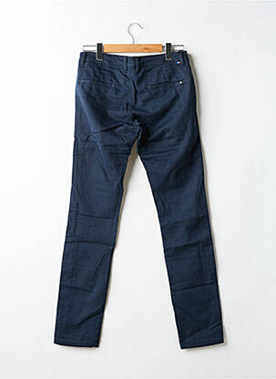 Pantalon chino tissage popeline taille normale bleu LE TEMPS DES CERISES homme