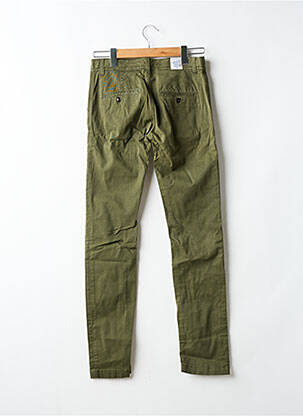 Pantalon chino stretch taille normale vert DONOVAN homme