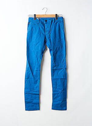 Pantalon chino stretch taille normale bleu DONOVAN homme