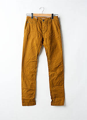 Pantalon chino stretch taille normale marron DONOVAN homme
