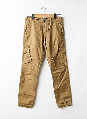 Pantalon cargo resserrée sur le bas taille normale marron TEDDY SMITH homme