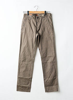 Pantalon chino tissage popeline taille normale marron DOCKERS homme