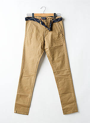 Pantalon chino tissage popeline taille normale vert TEDDY SMITH homme