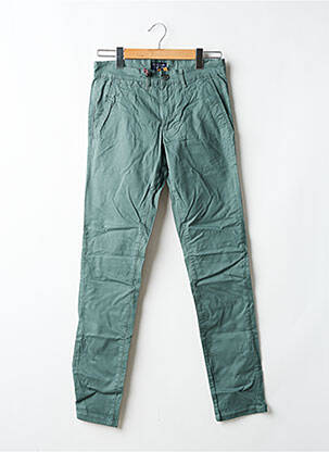 Pantalon chino tissage popeline taille normale vert TEDDY SMITH homme