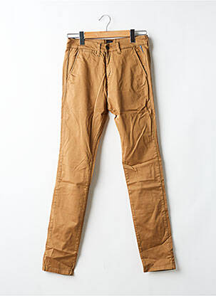 Pantalon chino poches taille normale marron LE TEMPS DES CERISES homme