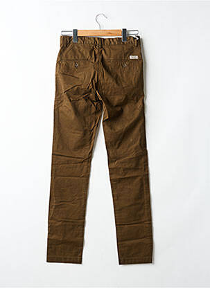 Pantalon chino tissage popeline taille normale marron TEDDY SMITH homme