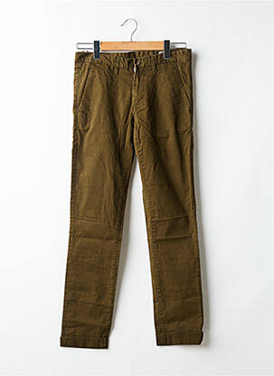 Pantalon chino tissage popeline taille normale vert TEDDY SMITH homme
