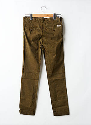 Pantalon chino tissage popeline taille normale vert TEDDY SMITH homme