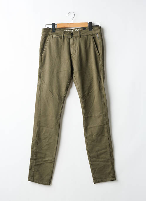 Pantalon chino vert LE TEMPS DES CERISES pour homme