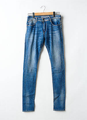 Jeans coupe slim stretch bleu LE TEMPS DES CERISES garcon