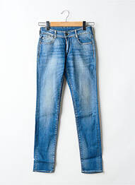 Jeans coupe slim stretch taille ajustable bleu LE TEMPS DES CERISES garcon