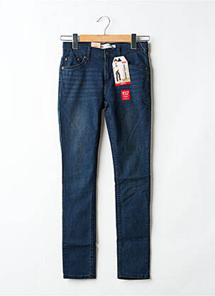 Jeans coupe slim stretch taille ajustable bleu LEVIS garcon