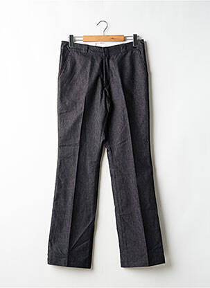 Pantalon droit fermeture zippée sous rabat avec crochet taille normale noir CARHARTT homme