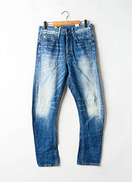 Jean coupe mom fermeture boutonnée sur le devant taille haute bleu G STAR homme