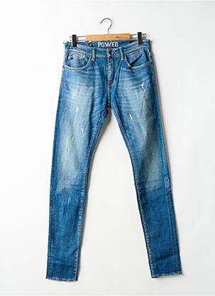 Jeans skinny stretch taille normale bleu LE TEMPS DES CERISES homme
