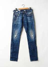 Jeans coupe slim stretch taille normale bleu REPLAY homme