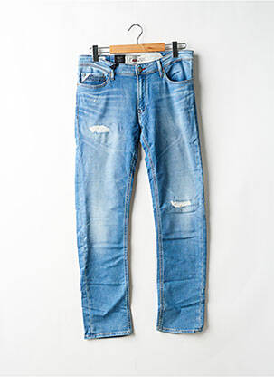 Jeans coupe slim stretch taille normale bleu TEDDY SMITH homme