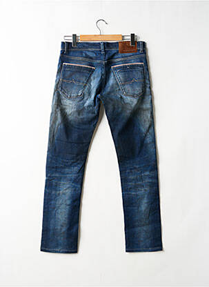 Jeans coupe slim fermeture boutonnée sur le devant taille normale bleu DONOVAN homme