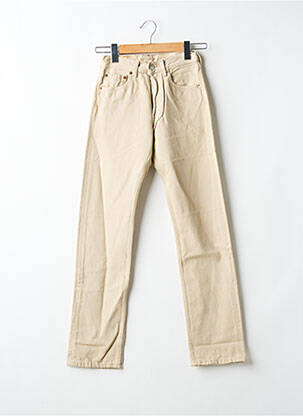 Jeans coupe droite beige LEVIS pour femme