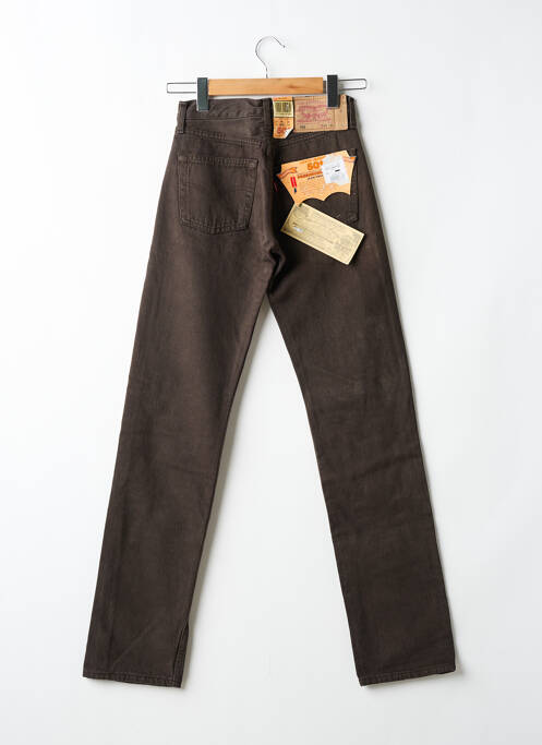 Jeans coupe droite marron LEVIS pour femme