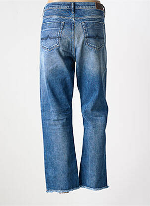 Jeans coupe droite broderie rivets taille normale bleu DONOVAN femme