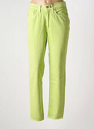Pantalon droit fermeture zippée sous rabat boutonné vert LEVI'S femme