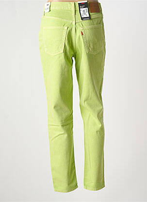 Pantalon droit fermeture zippée sous rabat boutonné vert LEVI'S femme