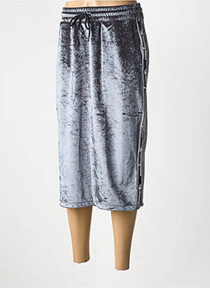 Jupe mi-longue coupe droite gris CHAMPION femme