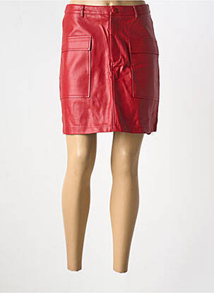 Jupe courte coupe droite rouge MOLLY BRACKEN femme