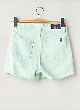 Short fermeture zippée sous rabat boutonné bleu TEDDY SMITH femme