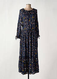 Robe longue manches longues manches longues bleu TEDDY SMITH femme