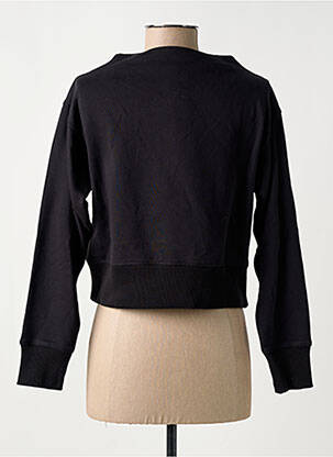 Sweat-shirt broderie manches longues noir CHAMPION femme